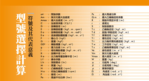 凸輪分割器選型